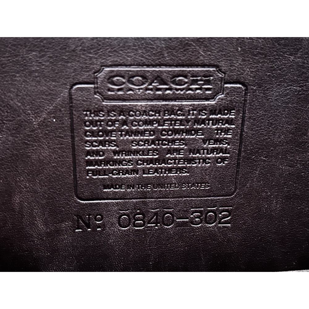 VTG Coach Metropolitan Briefcase Brown Leather Messenger Bag Classic Work Bag - Picture 8 of 9